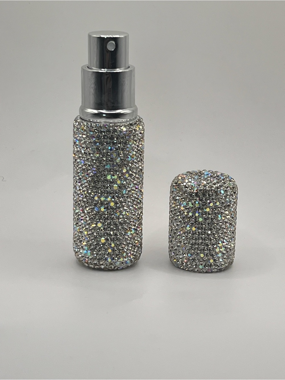 Silver Crystal-Embellished Cell Phone Ring Holder & Perfume Case Set - Picture 2 of 3